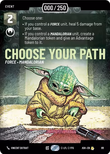 Choose Your Path (Serialized) (911), Ashes of the Empire — Star Wars card price