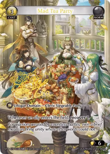 Mad Tea Party (CSR) (018), Supporter Pack 4 — Grand Archive card price