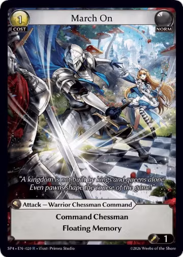 March On (020), Supporter Pack 4 — Grand Archive card price