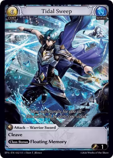 Tidal Sweep (032), Supporter Pack 4 — Grand Archive card price