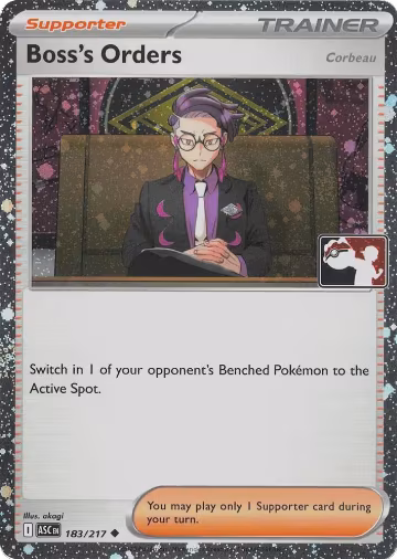 Boss's Orders [Corbeau] - 183/217 (Cosmos Holo) (183/217), Prize Pack Series Cards — Pokémon card price