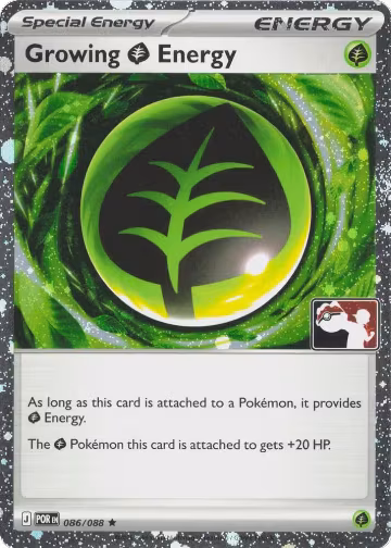 Growing Grass Energy - 086/088 (Cosmos Holo) (086/088), Prize Pack Series Cards — Pokémon card price
