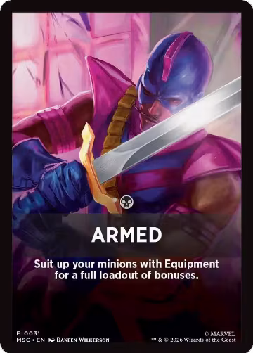 Armed Theme Card (31), Commander: Marvel Super Heroes — Magic card price