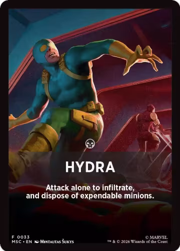 Hydra Theme Card (0033) (33), Commander: Marvel Super Heroes — Magic card price