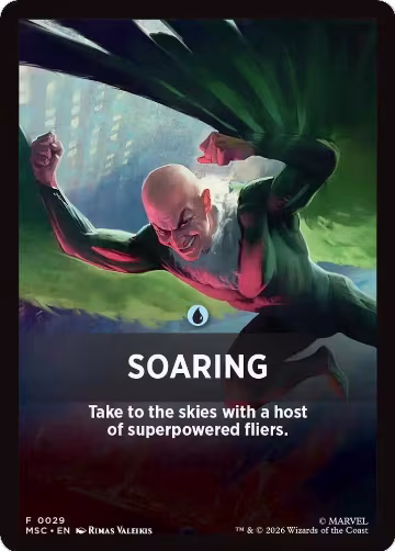 Soaring Theme Card (29), Commander: Marvel Super Heroes — Magic card price