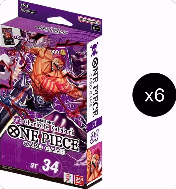 Starter Deck 34: PURPLE Charlotte Katakuri Display, ST-34: Starter Deck 34 PURPLE Charlotte Katakuri — One Piece sealed product price