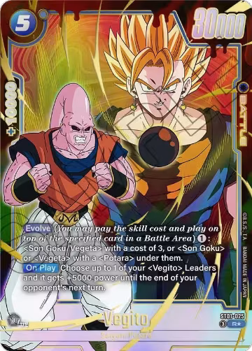 Vegito - ST01-025 (Alternate Art) (ST01-025), Story Booster 01 — DB Fusion card price