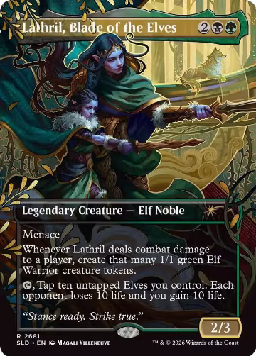 Lathril, Blade of the Elves (2681), Secret Lair Drop Series — Magic card price
