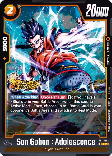 Son Gohan : Adolescence - FB11-091 (FB11-091), Brightness of Hope — DB Fusion card price