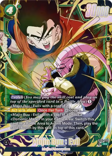 Majin Buu : Evil - ST01-035 (Alternate Art) (ST01-035), Story Booster 01 — DB Fusion card price