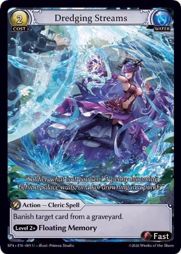 Dredging Streams (Curio Foil) (009), Supporter Pack 4 — Grand Archive card price