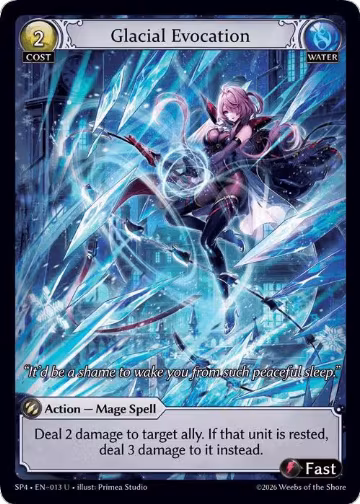 Glacial Evocation (Curio Foil) (013), Supporter Pack 4 — Grand Archive card price