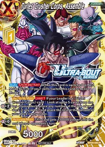 Turles Crusher Corps, Assemble (Event Pack 19) (BT24-083), Tournament Promotion Cards — DB Super card price