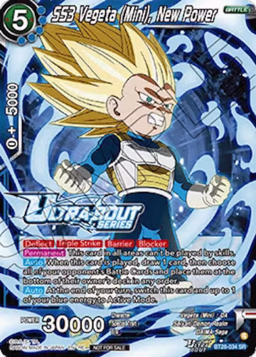 SS3 Vegeta (Mini), New Power (Event Pack 19) (BT28-034), Tournament Promotion Cards — DB Super card price