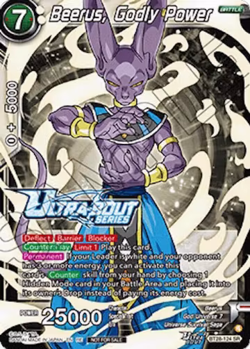 Beerus, Godly Power (Event Pack 19) (BT28-124), Tournament Promotion Cards — DB Super card price