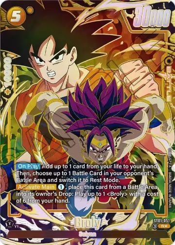 Broly - ST01-051 (Alternate Art) (ST01-051), Story Booster 01 — DB Fusion card price