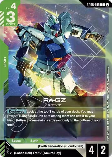 Re-GZ (GD05-019), Freedom Ascension — Gundam card price