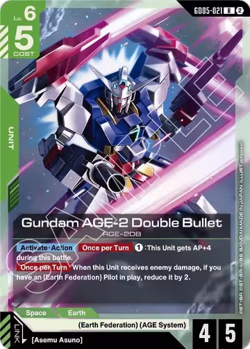 Gundam AGE-2 Double Bullet (GD05-021), Freedom Ascension — Gundam card price