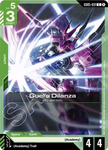Guel's Dilanza (GD05-031), Freedom Ascension — Gundam card price