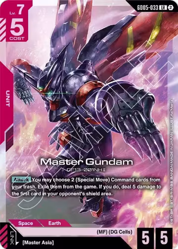Master Gundam (GD05-033), Freedom Ascension — Gundam card price