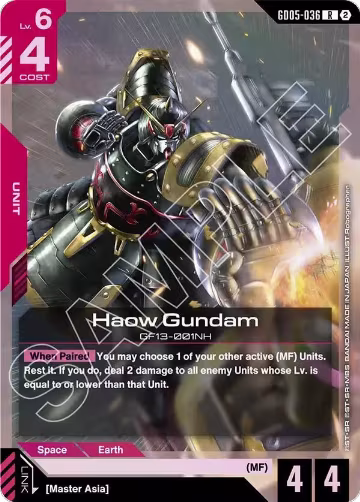 Haow Gundam (GD05-036), Freedom Ascension — Gundam card price