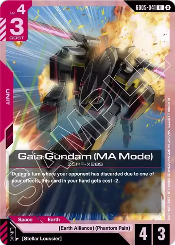 Gaia Gundam (MA Mode) (GD05-041), Freedom Ascension — Gundam card price