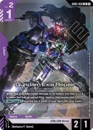Gundam Exia Repair (GD05-050), Freedom Ascension — Gundam card price