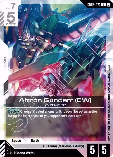 Altron Gundam (EW) (GD05-073), Freedom Ascension — Gundam card price