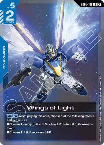 Wings of Light (GD05-102), Freedom Ascension — Gundam card price