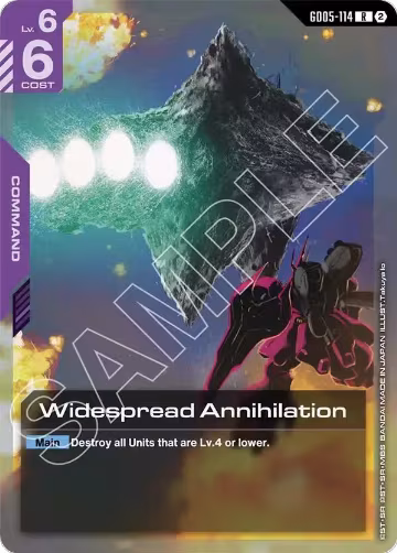 Widespread Annihilation (GD05-114), Freedom Ascension — Gundam card price