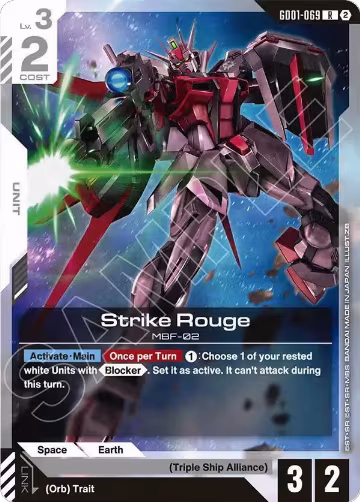 Strike Rouge (GD01-069), Deck Build Box Freedom Ascension — Gundam card price