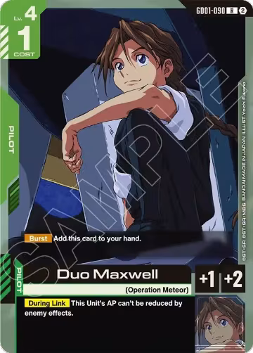 Duo Maxwell (GD01-090), Deck Build Box Freedom Ascension — Gundam card price