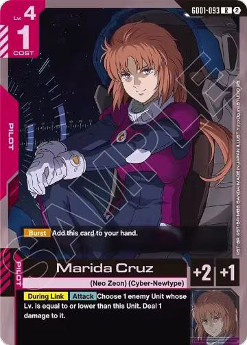 Marida Cruz (GD01-093), Deck Build Box Freedom Ascension — Gundam card price