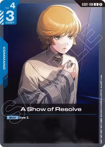 A Show of Resolve (GD01-100) — card price