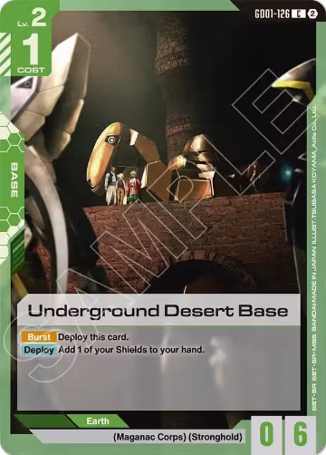 Underground Desert Base (GD01-126), Deck Build Box Freedom Ascension — Gundam card price