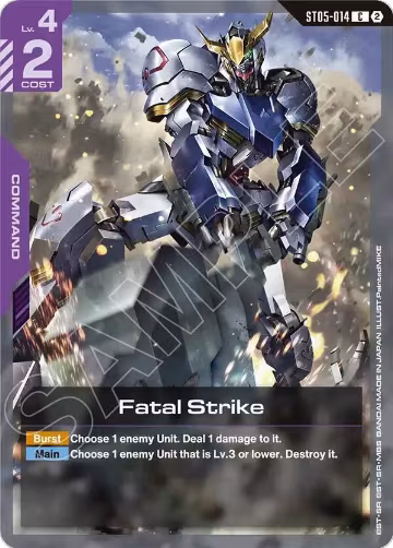 Fatal Strike (ST05-014), Deck Build Box Freedom Ascension — Gundam card price