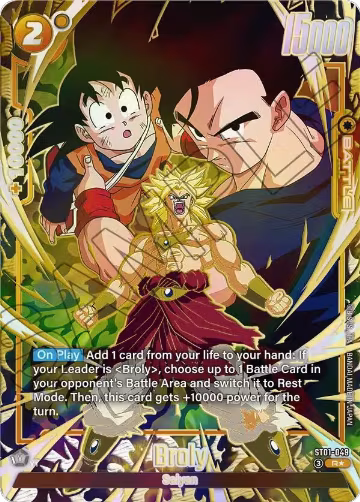 Broly - ST01-049 (Alternate Art) (ST01-049), Story Booster 01 — DB Fusion card price
