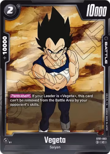 Vegeta - ST01-063 (ST01-063), Story Booster 01 — DB Fusion card price