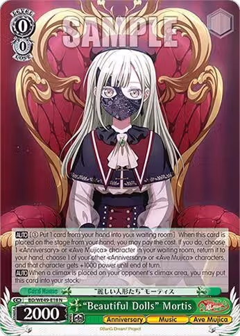 "Beautiful Dolls" Mortis (BD/WE49-E18), BanG Dream! 10th Anniversary! Premium Booster — Weiß Schwarz card price