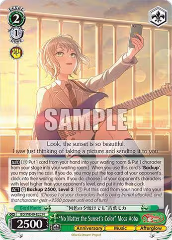 "No Matter the Sunset's Color" Moca Aoba (BD/WE49-E22), BanG Dream! 10th Anniversary! Premium Booster — Weiß Schwarz card price