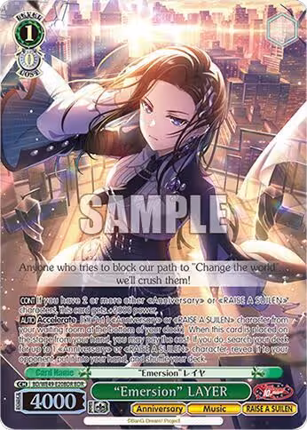 "Emersion" LAYER (BDR) (BD/WE49-E20BDR), BanG Dream! 10th Anniversary! Premium Booster — Weiß Schwarz card price