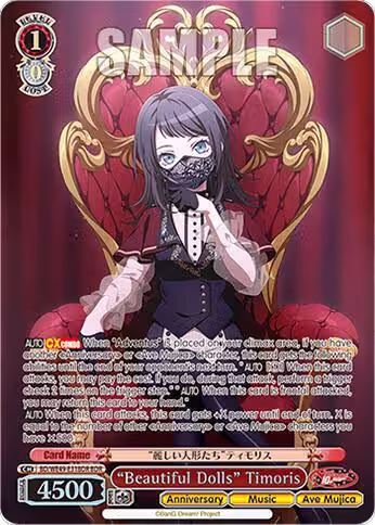 "Beautiful Dolls" Timoris (BDR) (BD/WE49-E31BDR), BanG Dream! 10th Anniversary! Premium Booster — Weiß Schwarz card price