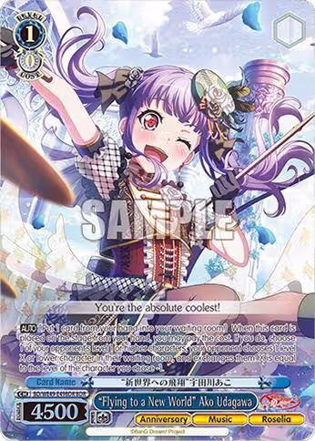 "Flying to a New World" Ako Udagawa (BDR) (BD/WE49-E49BDR), BanG Dream! 10th Anniversary! Premium Booster — Weiß Schwarz card price