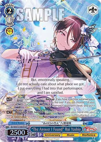 "The Answer I Found" Rui Yashio (BDR) (BD/WE49-E54BDR), BanG Dream! 10th Anniversary! Premium Booster — Weiß Schwarz card price