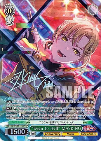 "Even to Hell" MASKING (SP) (BD/WE49-E16SP), BanG Dream! 10th Anniversary! Premium Booster — Weiß Schwarz card price