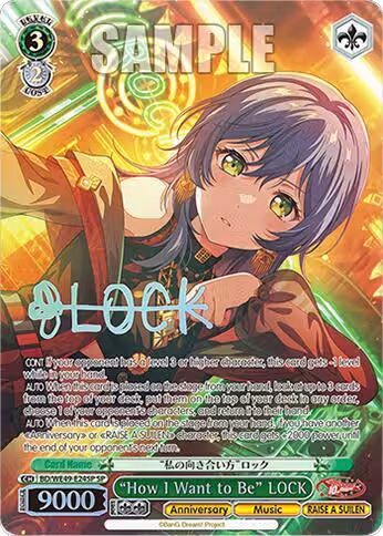 "How I Want to Be" LOCK (SP) (BD/WE49-E24SP), BanG Dream! 10th Anniversary! Premium Booster — Weiß Schwarz card price