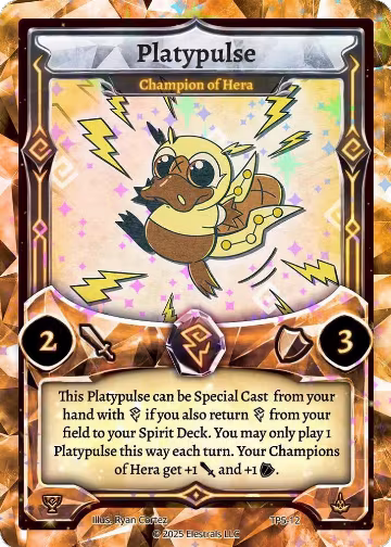 Platypulse - Champion of Hera (TP5-12), Organized Play Series 5 — Elestrals card price