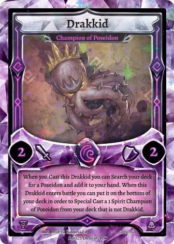 Drakkid - Champion of Poseidon (TP5-16), Organized Play Series 5 — Elestrals card price