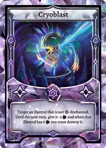 Cryoblast (TP5-18), Organized Play Series 5 — Elestrals card price