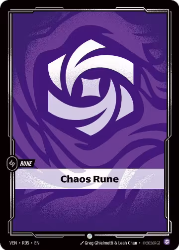 Chaos Rune (R05), Vendetta — Riftbound card price